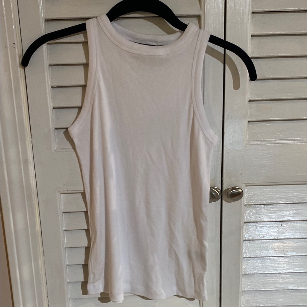 Rachel Zoe Gray Fitted Tank Top